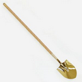62" Show Gold Plated Long Handle Groundbreaking Ceremonial Shovel